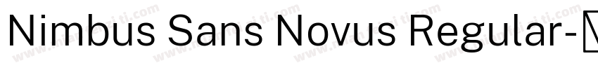 Nimbus Sans Novus Regular字体转换